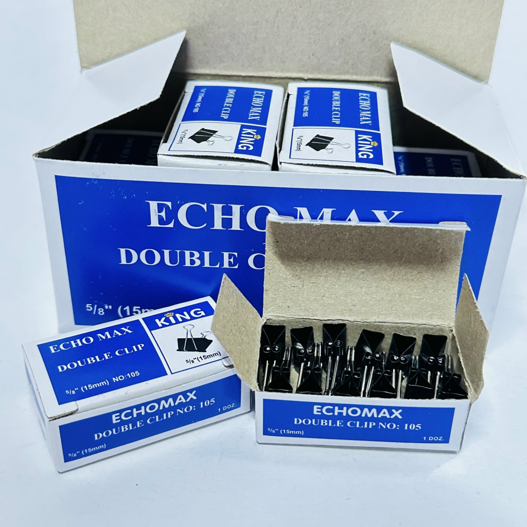 Kẹp Bướm Đen ECHO 41MM (12 Cái/ Hộp; 108 Hộp/Thùng)