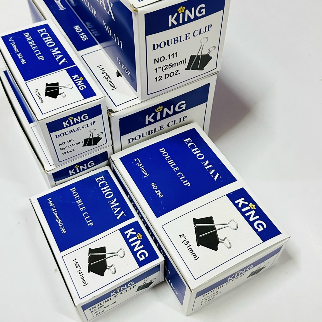 Kẹp Bướm Đen ECHO 41MM (12 Cái/ Hộp; 108 Hộp/Thùng)