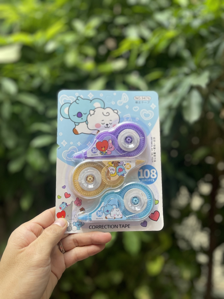 Xóa Kéo Vĩ 3 CÂY (24 Vĩ/Hộp; 384 Vĩ/Thùng) 108; 9414; 9386; 9384