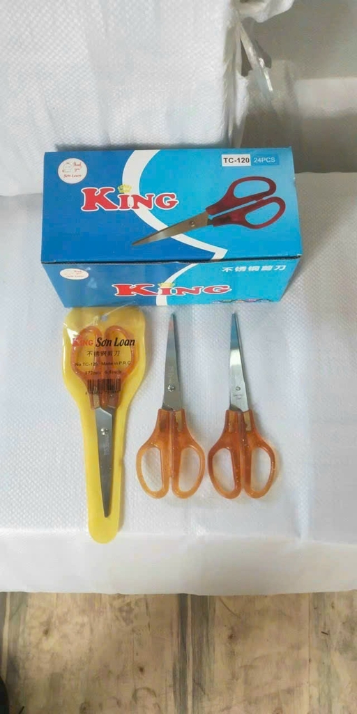 Kéo King Đồi Mồi 120 (24 Cây/ Hộp; 30 Hộp/Thùng)