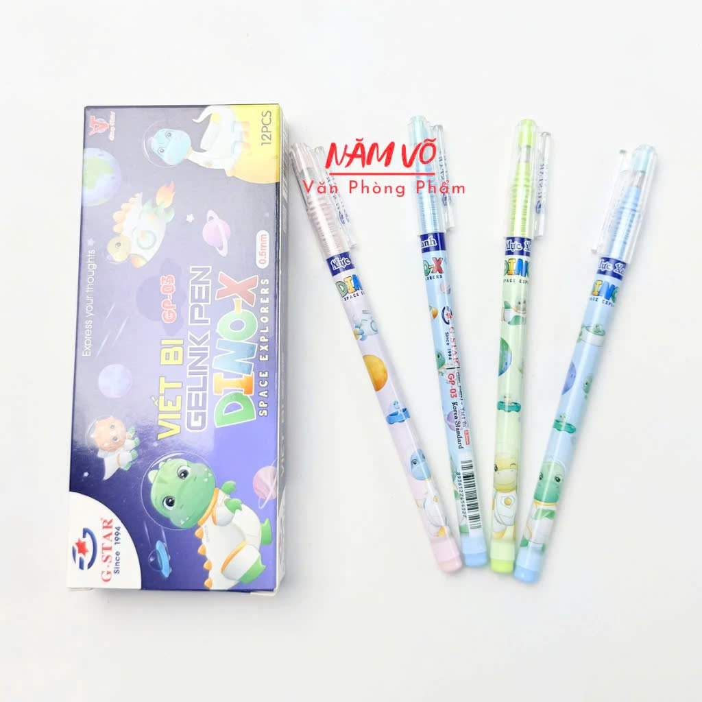 G-Star Bút Bi GP03 (Xanh, Tím) (12 Cây/Hộp; 12 Hộp/ Lốc; 12 Lốc/ Thùng)