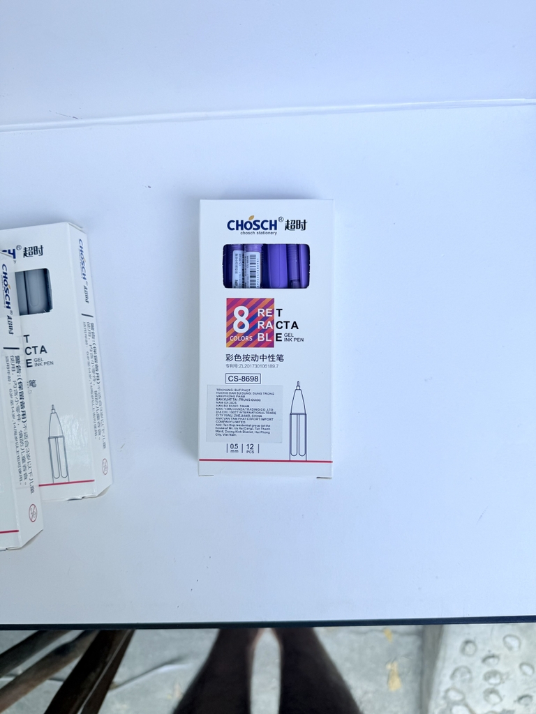 Bút Chosch Mực Nước CS8698 (Xanh, Tím, Đỏ, Đen) (12 Cây/Hộp; 12 Hộp/ Lốc; 12 Lốc/Thùng)