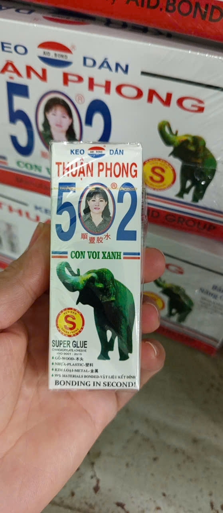 Keo 502 Con Voi Xanh Trung (S) (50 Chai/Lốc)