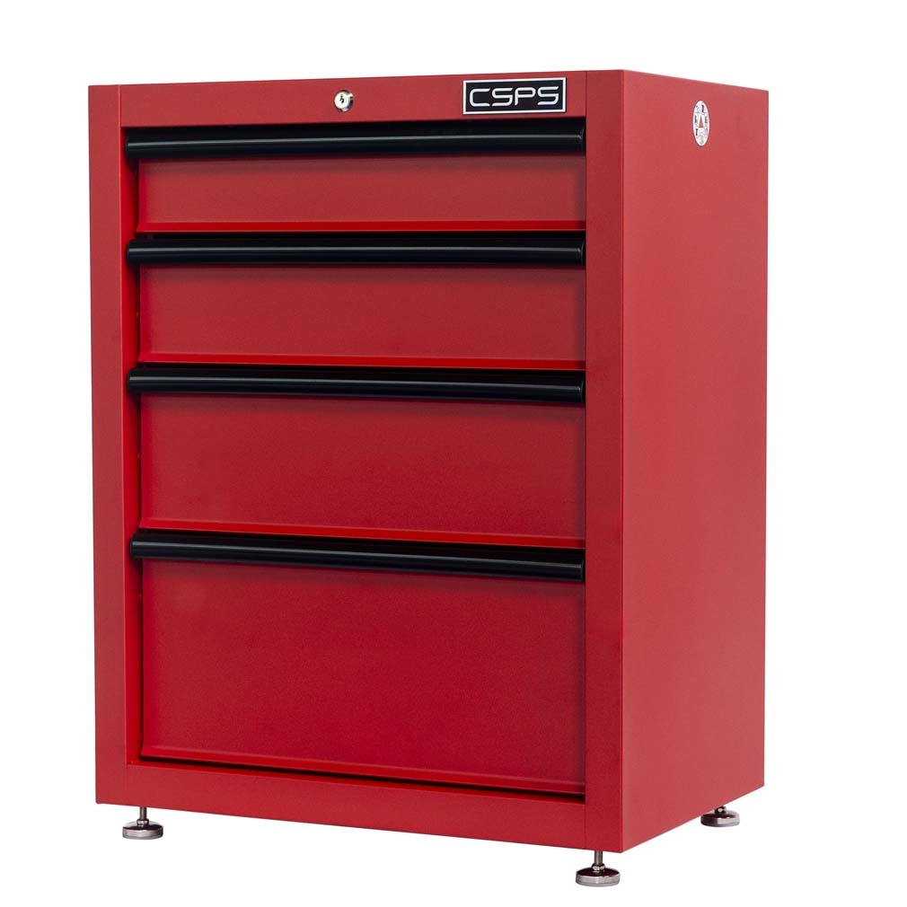 Tủ đồ nghề đựng dụng cụ CSPS 61cm - 04 hộc kéo màu đen/đỏ