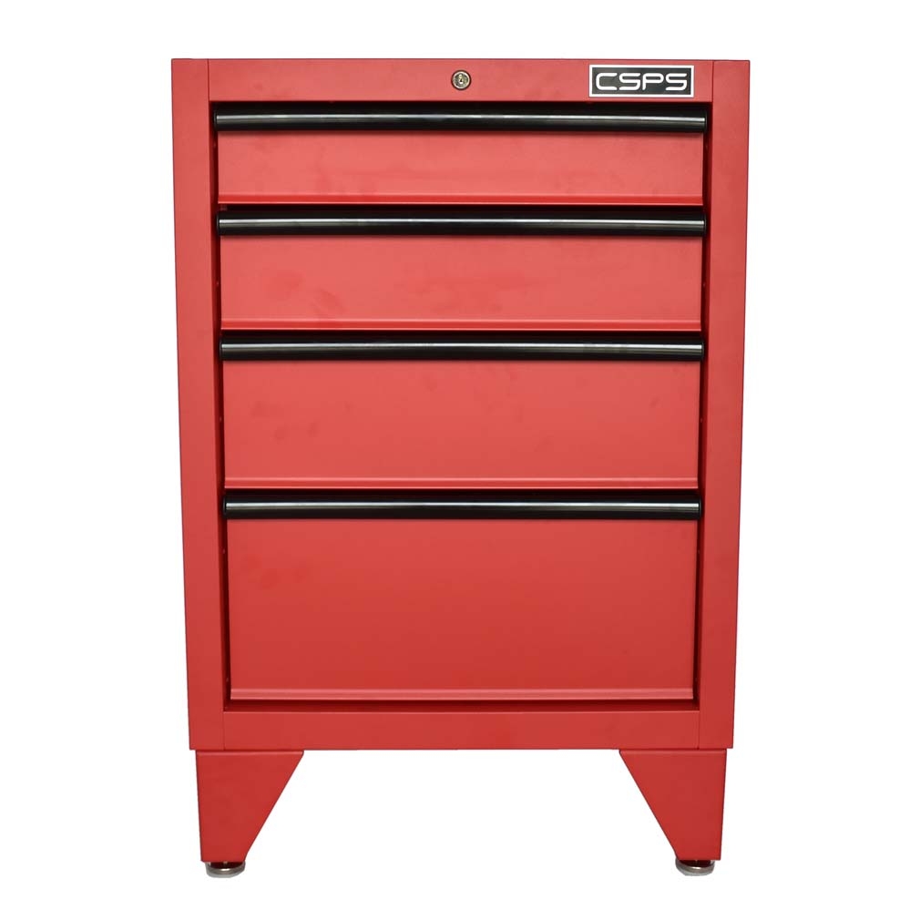 Tủ đồ nghề đựng dụng cụ CSPS 61cm - 04 hộc kéo màu đen/đỏ