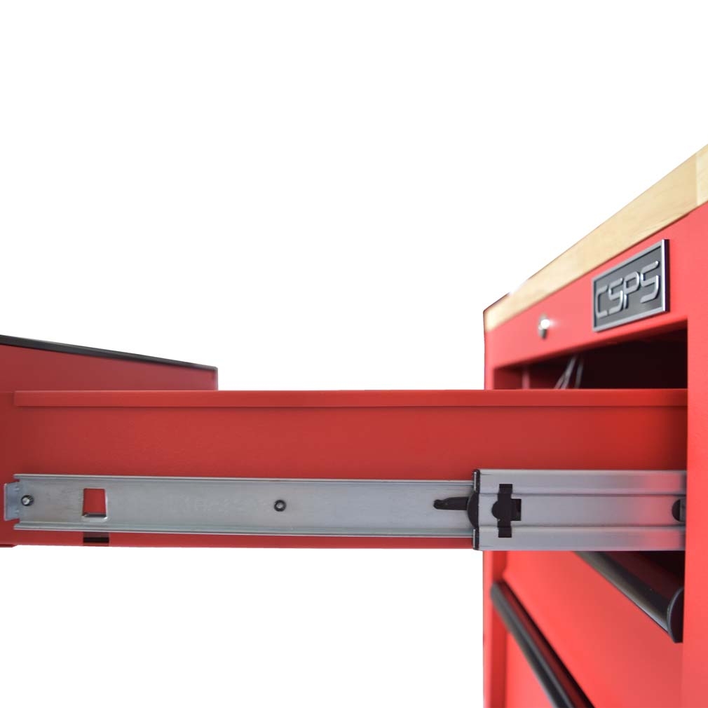 Tủ đồ nghề đựng dụng cụ CSPS 61cm - 04 hộc kéo màu đen/đỏ