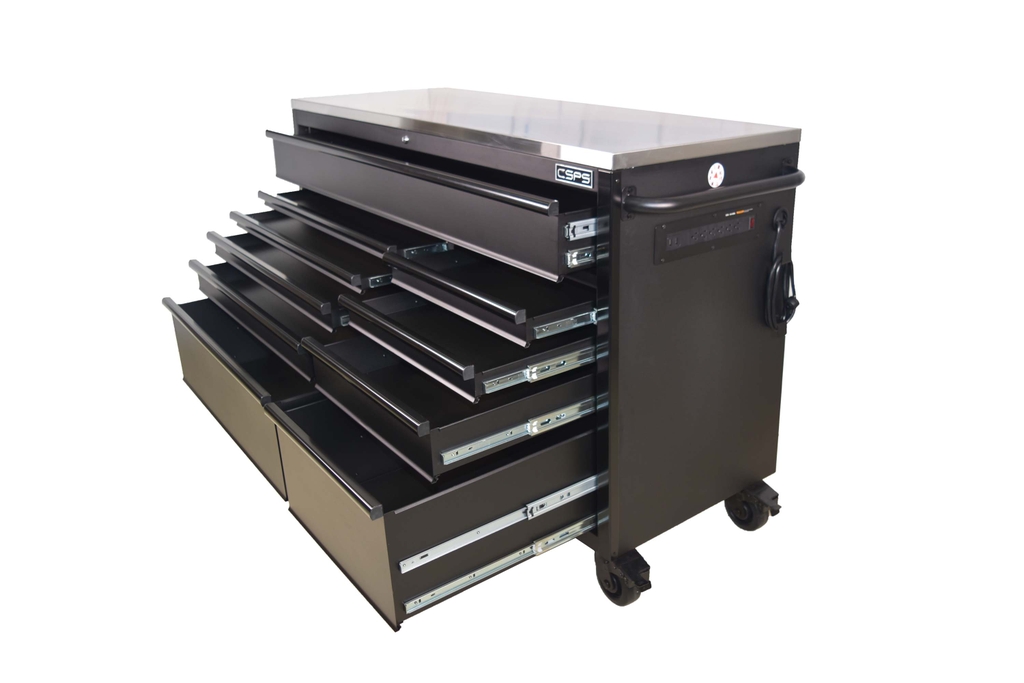 Tủ dụng cụ CSPS 155cm - 10 hộc kéo màu đen