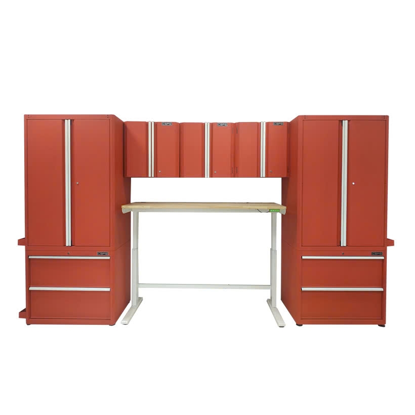 Bộ 9 tủ CSPS 366cm Đỏ