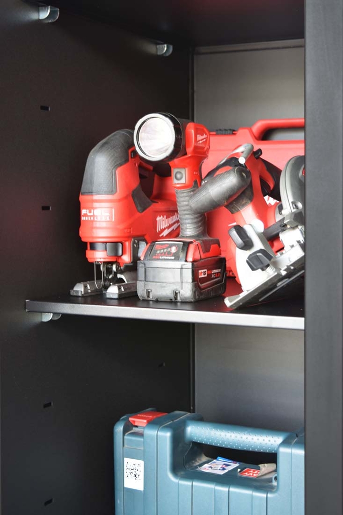 Tủ dụng cụ CSPS 48cm - 03 vách ngăn màu đen