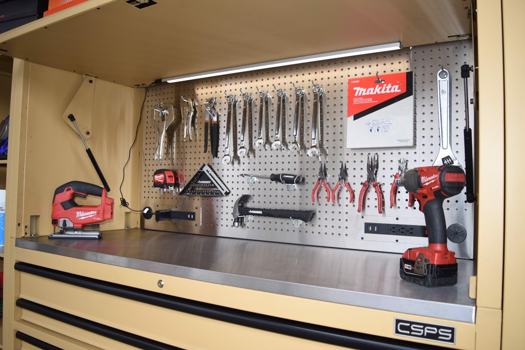 Bộ tủ dụng cụ 280cm màu nâu