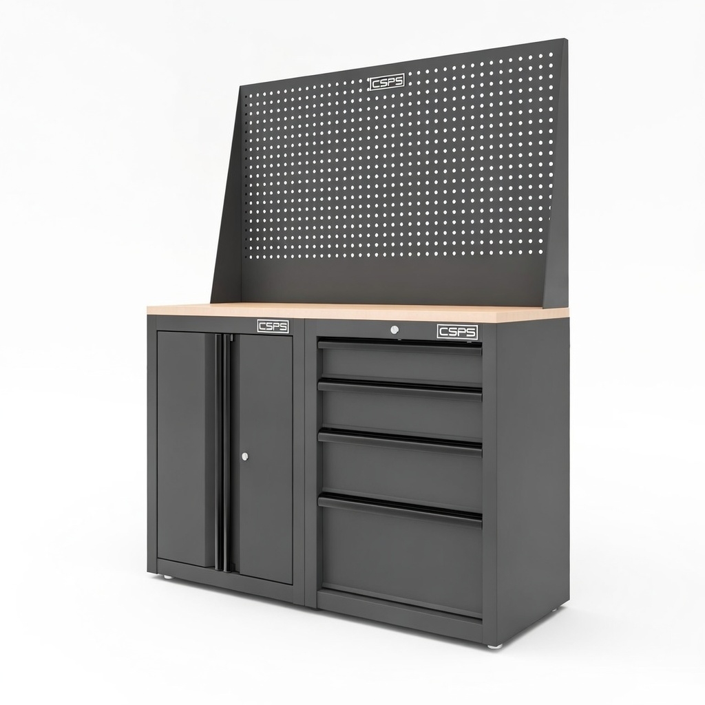 Tủ dụng cụ CSPS 122cm màu Đen 02 hộc kéo