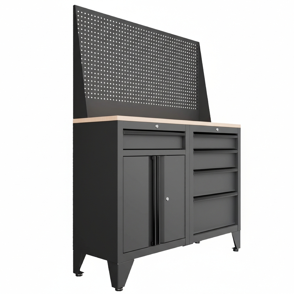 Tủ dụng cụ CSPS 122cm màu Đen 04 hộc kéo