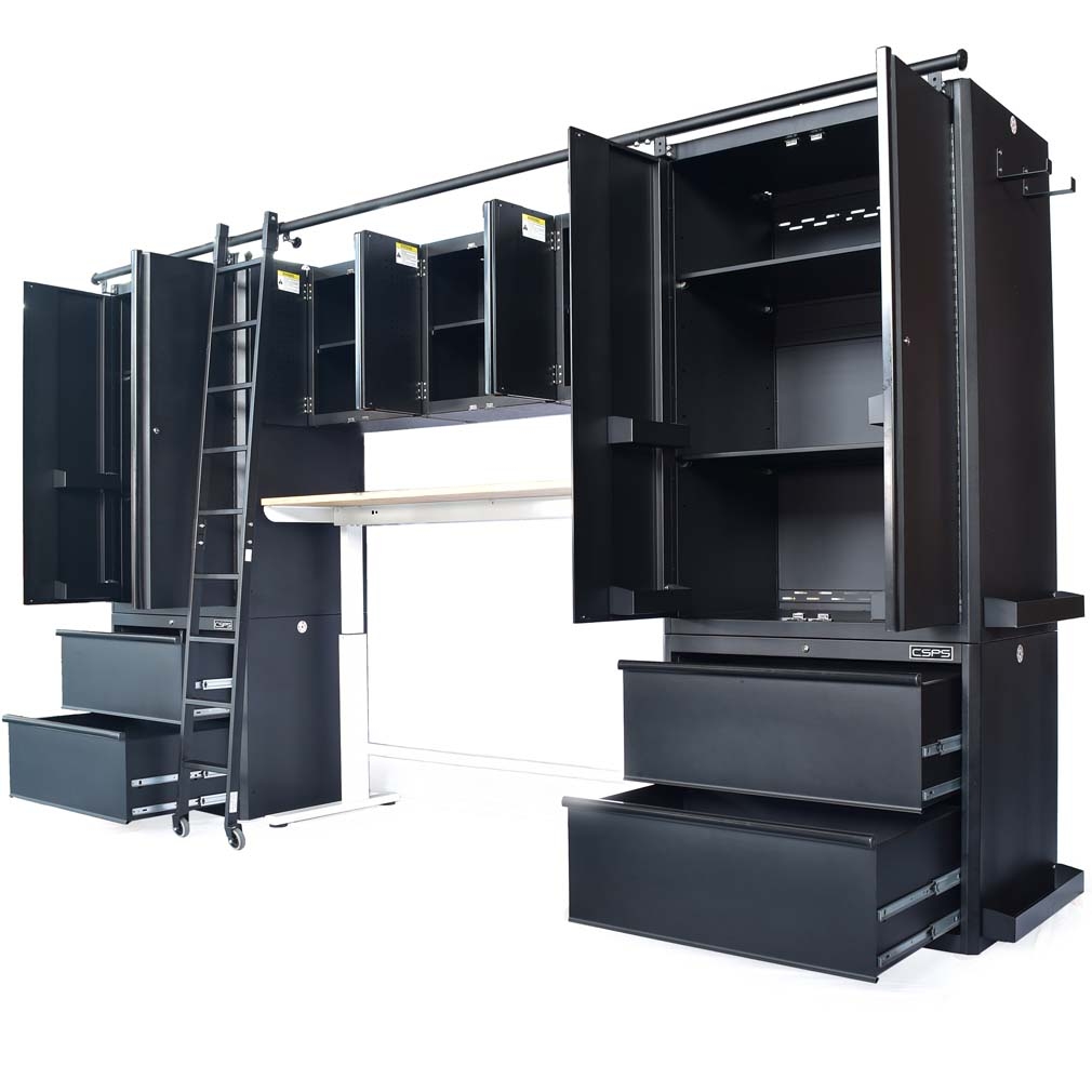 Bộ 9 tủ CSPS 366cm Đỏ