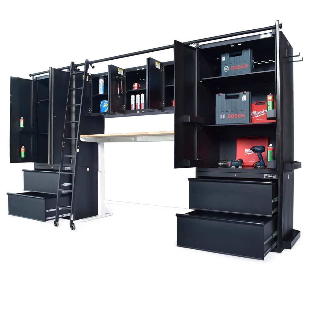 Bộ 9 tủ CSPS 366cm Đỏ