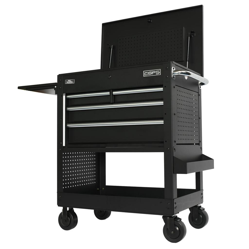 Tủ di động CSPS 84cm Màu Đen - 04 hộc kéo tay cầm Đen