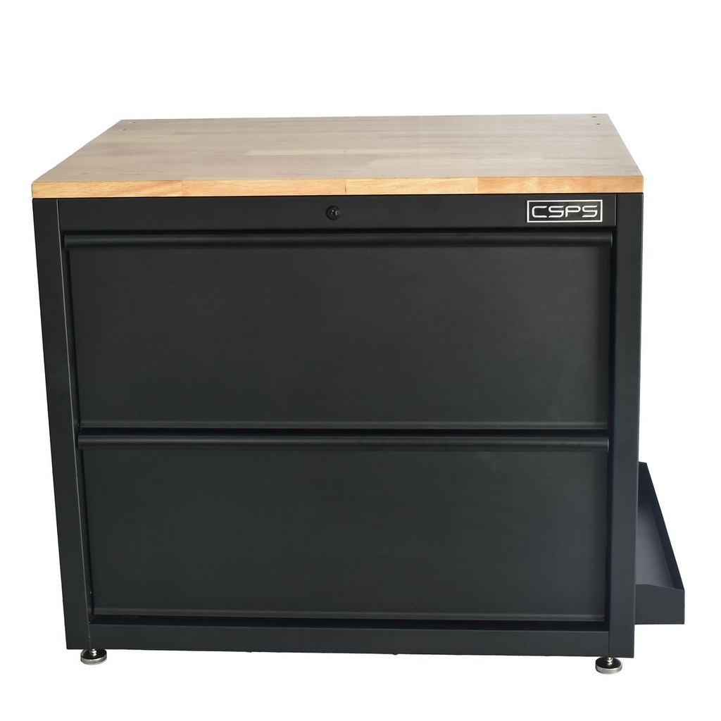 Tủ dụng cụ CSPS 91cm đen/đỏ - 02 hộc kéo