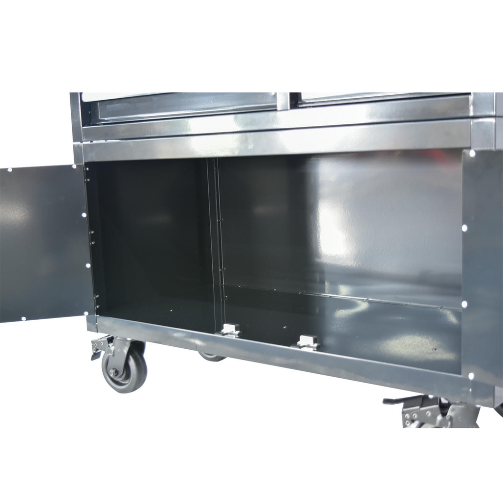 Tủ dụng cụ CSPS 104cm - 06 hộc kéo màu đen có bánh xe