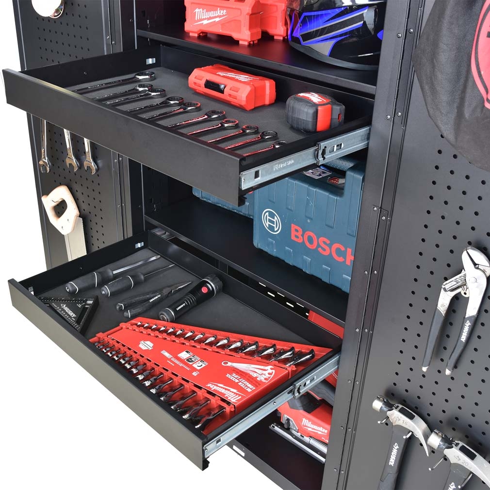 Hộc kéo tủ dụng cụ CSPS 76cm màu đen/đỏ