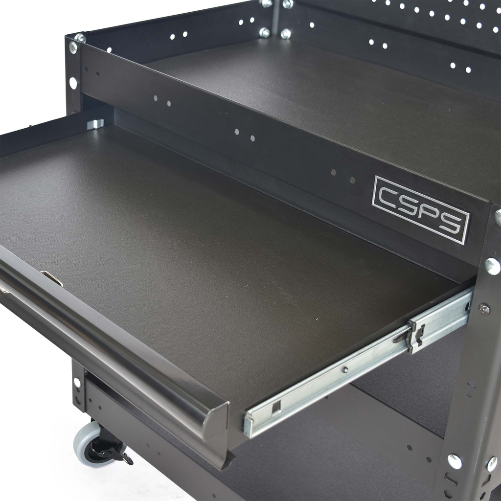 Hộc kéo xe đẩy CSPS 03 ngăn - 71cm màu đen/ đỏ/xanh dương