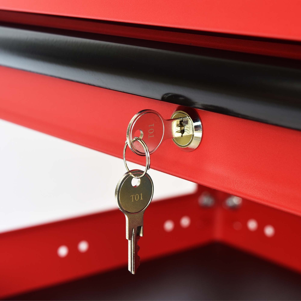 Hộc kéo xe đẩy CSPS 03 ngăn - 71cm màu đen/ đỏ/xanh dương