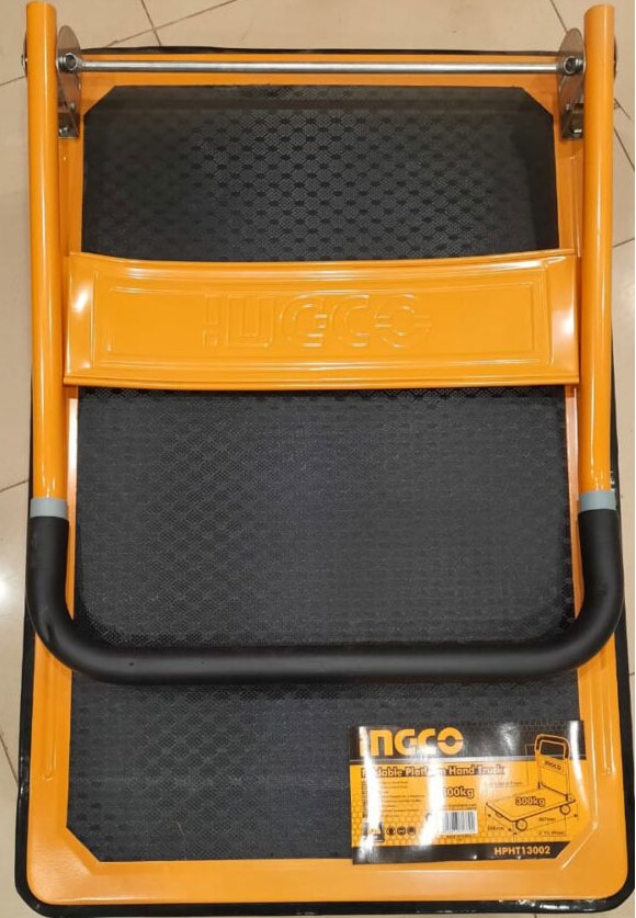 Xe đẩy hàng 4 bánh gấp gọn 300kg INGCO HPHT13002