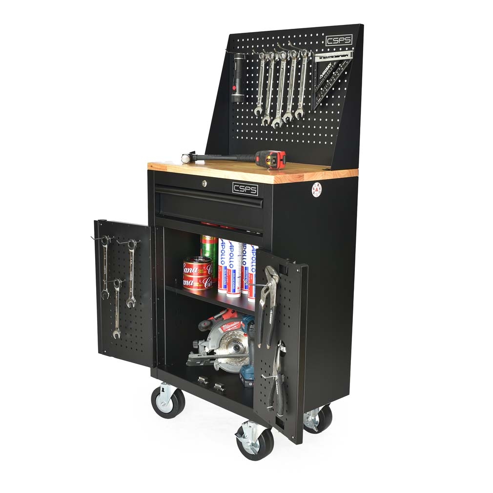 Tủ dụng cụ CSPS 61cm - 01 hộc kéo màu Đen/Đỏ