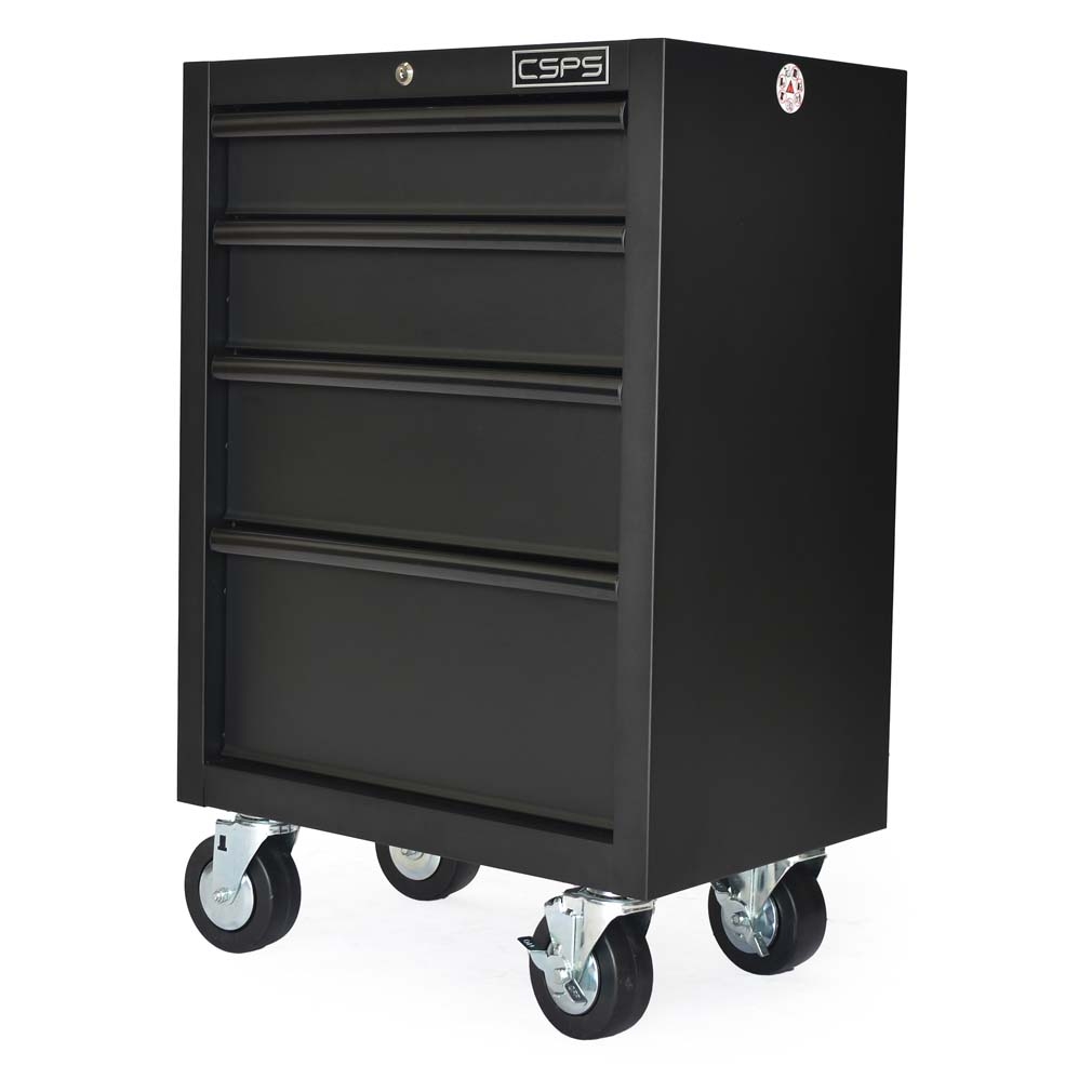 Tủ đồ nghề đựng dụng cụ CSPS 61cm - 04 hộc kéo màu đen/đỏ