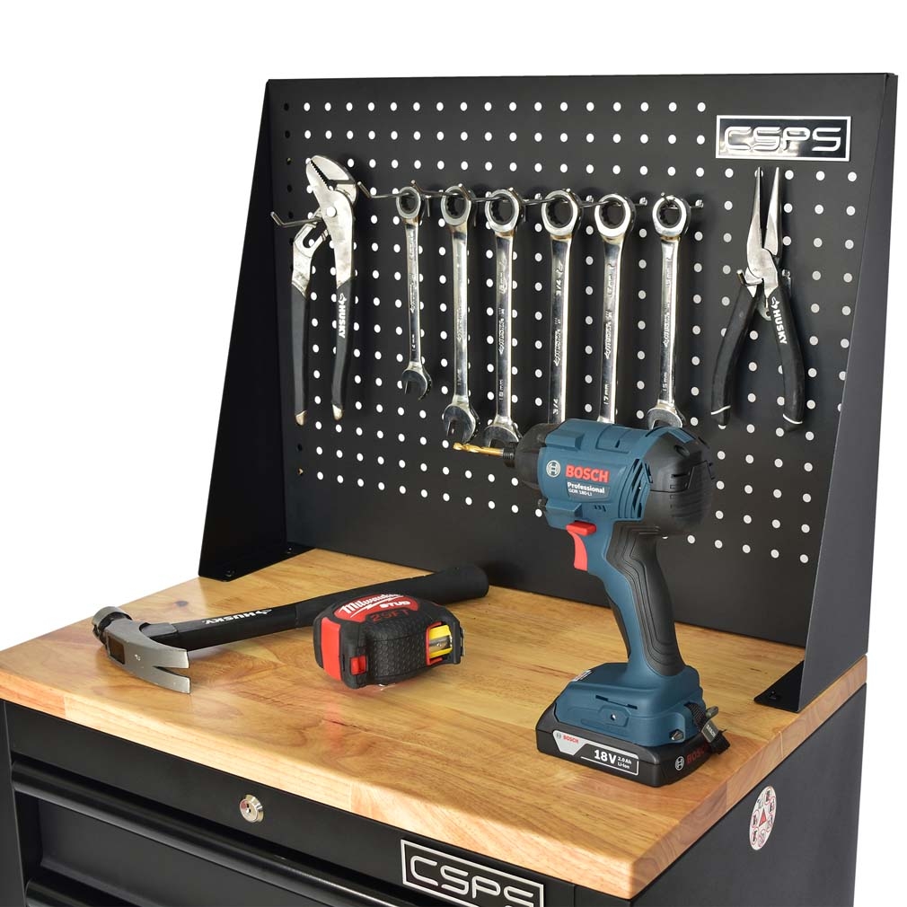 Tủ đồ nghề đựng dụng cụ CSPS 61cm - 04 hộc kéo màu đen/đỏ