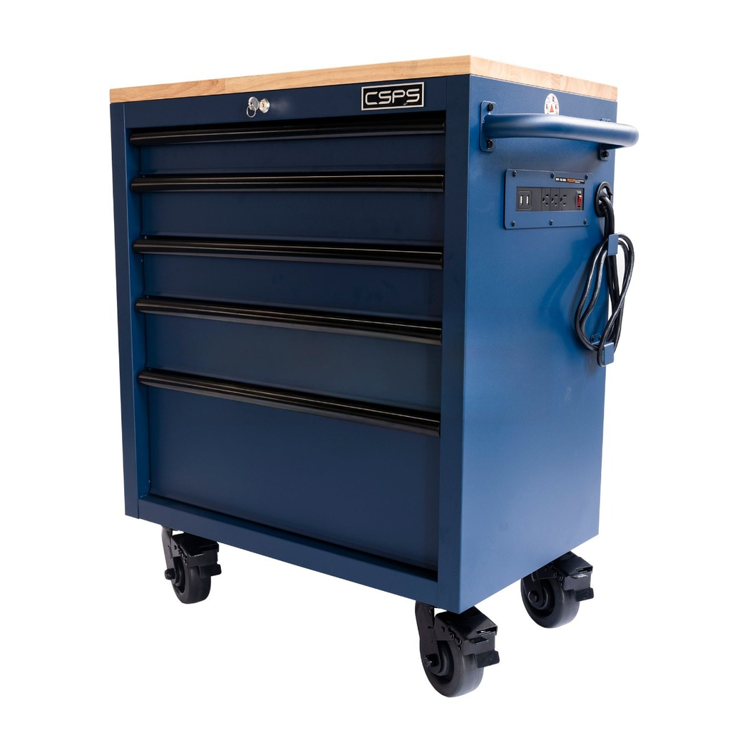 Tủ dụng cụ CSPS 76cm - 05 hộc kéo không nâng hạ màu Đen