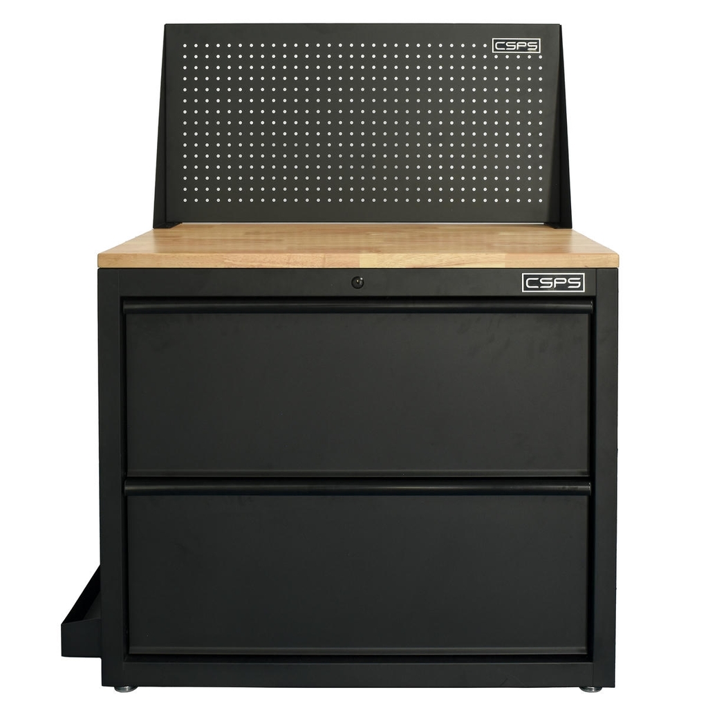 Tủ dụng cụ CSPS 91cm đen/đỏ - 02 hộc kéo