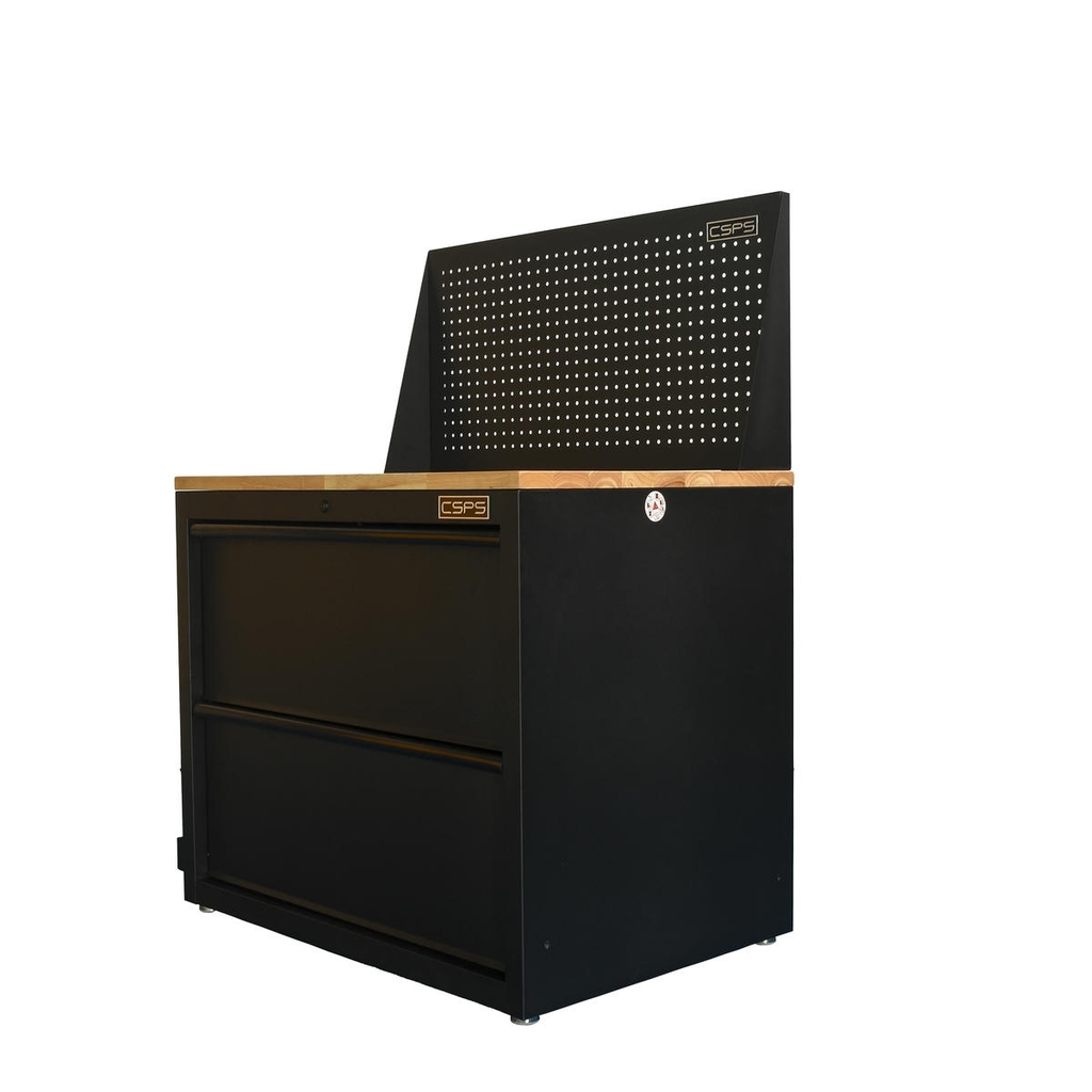 Tủ dụng cụ CSPS 91cm đen/đỏ - 02 hộc kéo