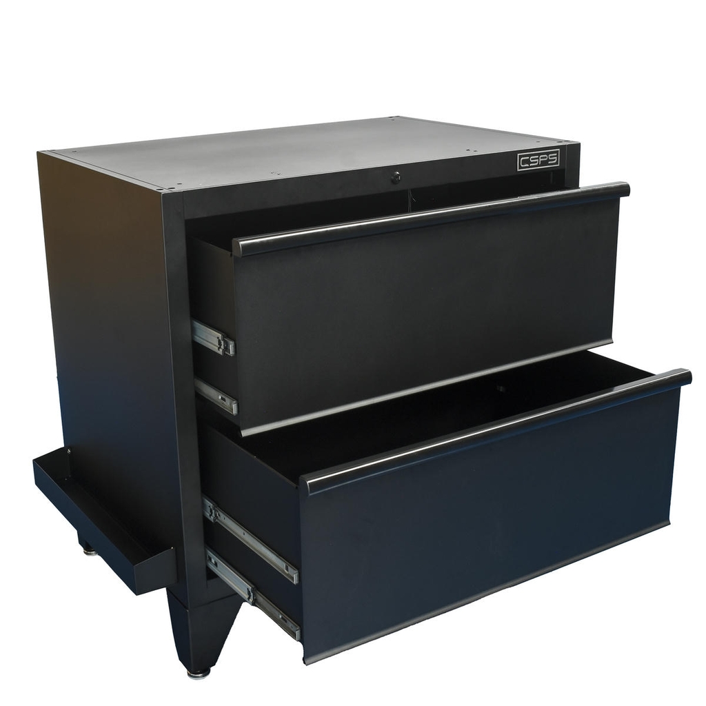 Tủ dụng cụ CSPS 91cm đen/đỏ - 02 hộc kéo