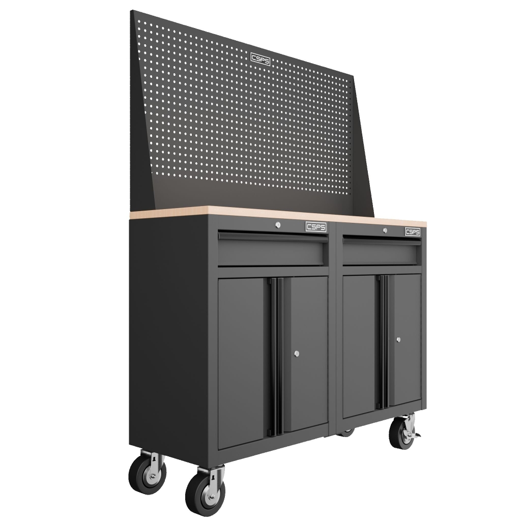 Tủ dụng cụ CSPS 122cm màu Đen 02 hộc kéo