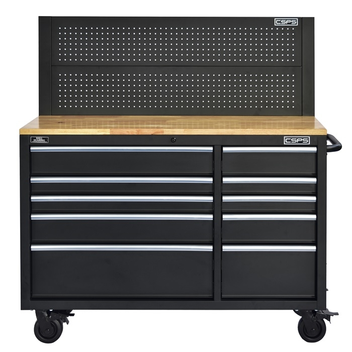 Tủ dụng cụ CSPS 132cm - 10 hộc kéo tay cầm Trắng