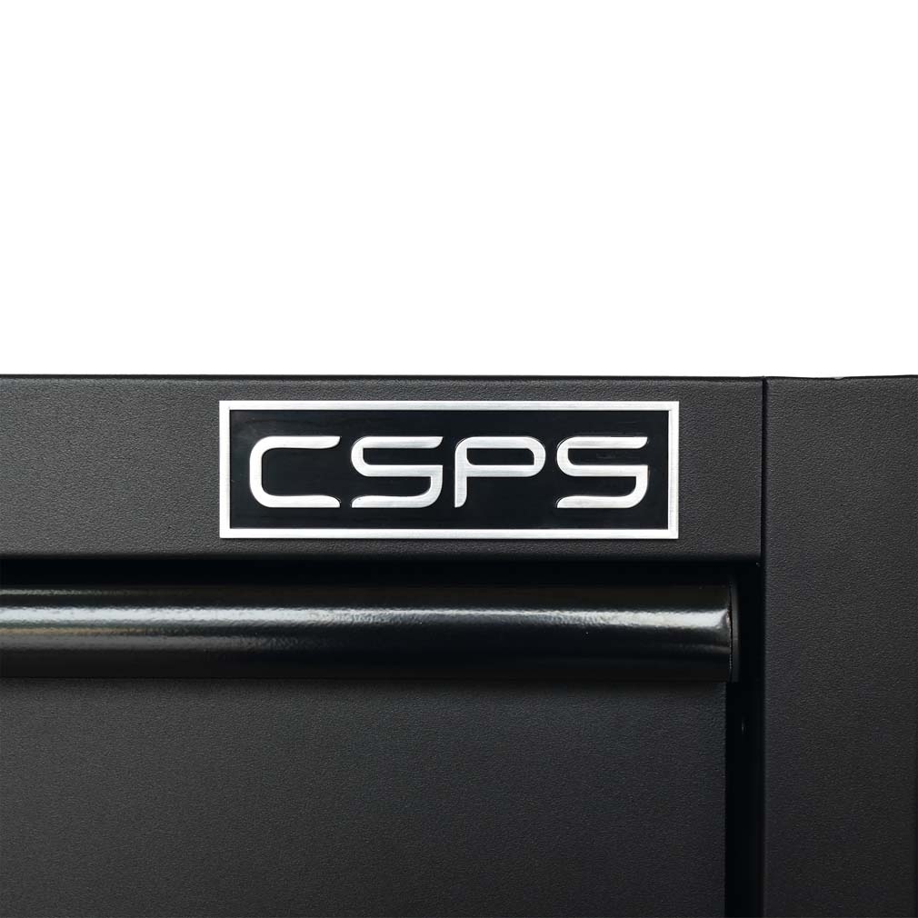 Tủ dụng cụ CSPS 61cm - 01 hộc kéo màu Đen, Có mặt ván & vách lưới