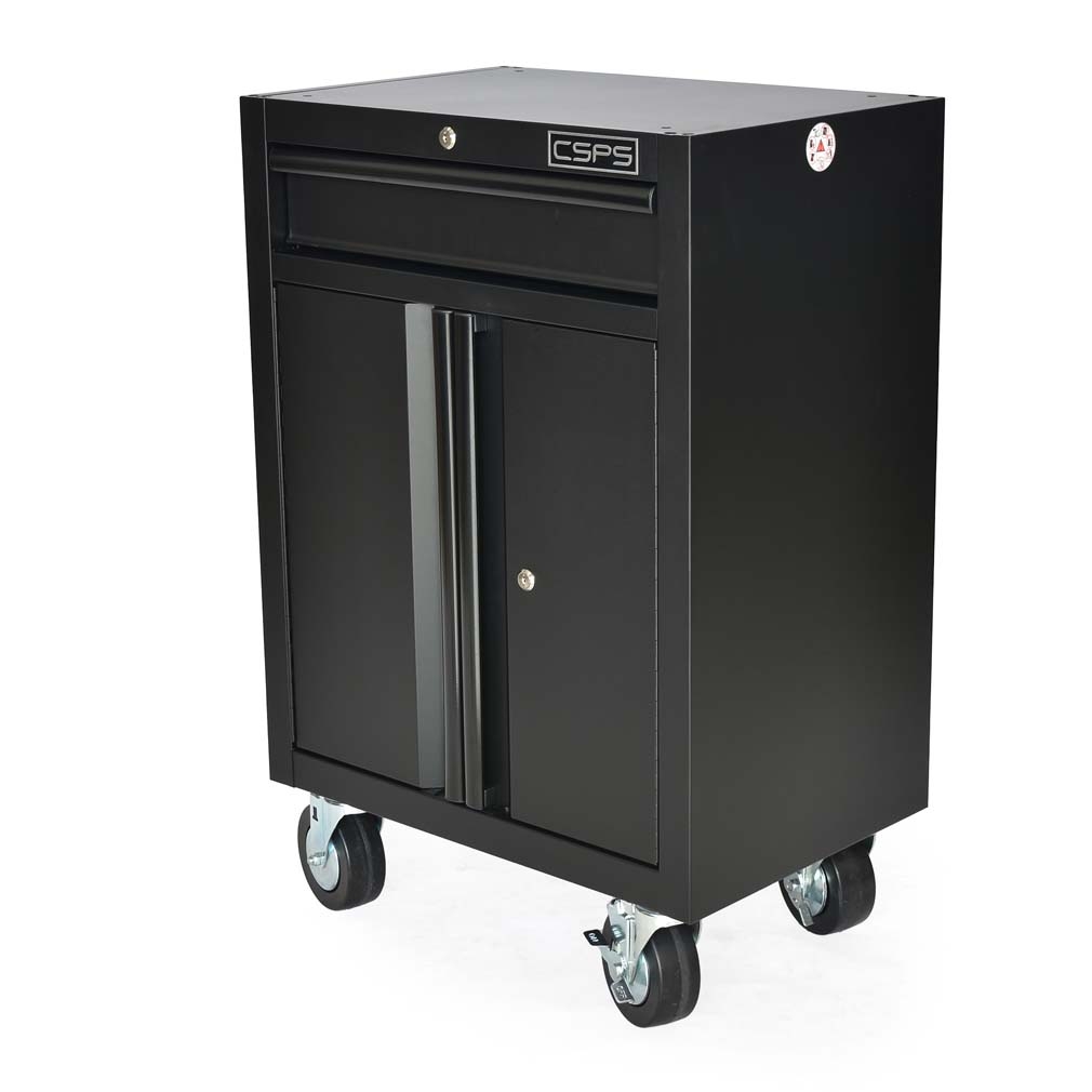 Tủ dụng cụ CSPS 61cm - 01 hộc kéo màu Đỏ, Không mặt ván & vách lưới