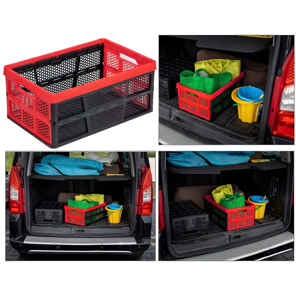 Rổ nhựa gấp gọn đa năng Bison BS011055 nhựa nguyên sinh bền chắc, kích thước50x33x22cm, có thể gấp gọn tiện lợi