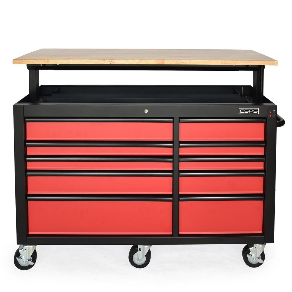 Tủ dụng cụ CSPS 142cm - 10 hộc kéo màu Đỏ