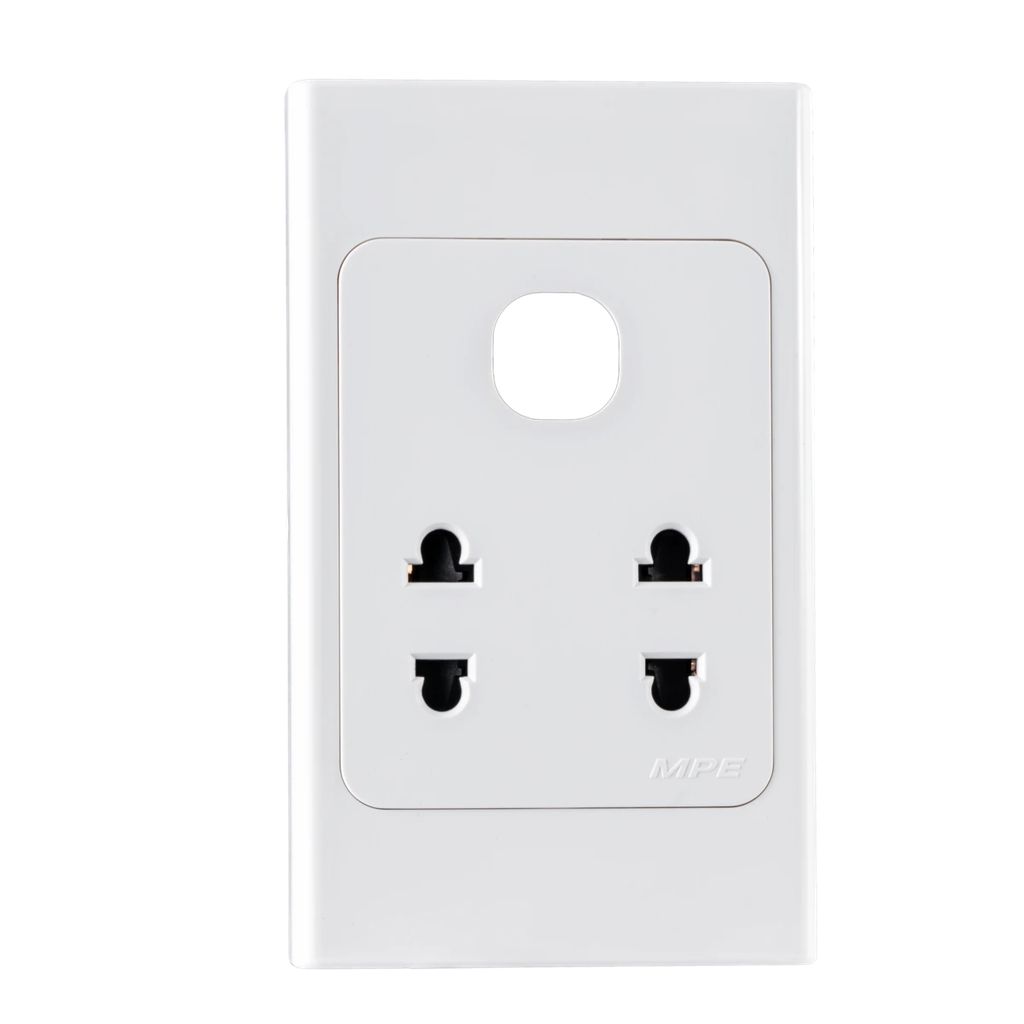 A20US2XN - Ổ cắm đôi 2 chấu 16A + 1 Lỗ mã