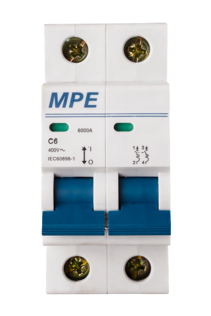 MP6-C206 -CẦU DAOTỰ ĐỘNG MCB 2 CỰC, 6A