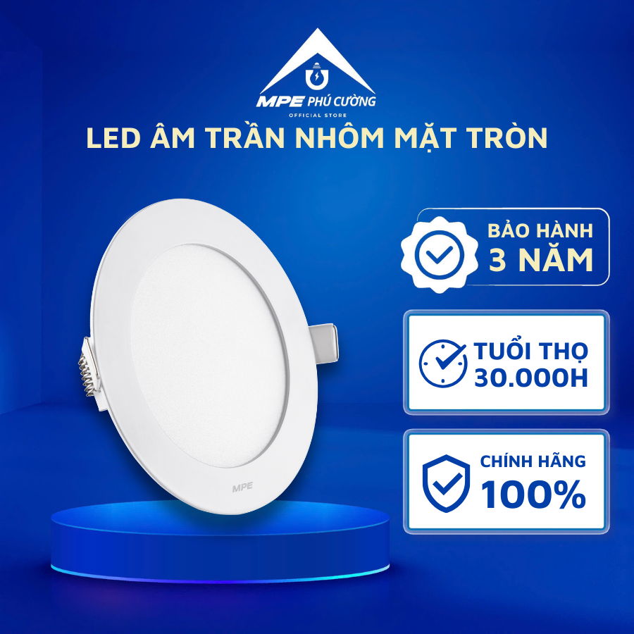 RPL-12SN - Đèn led panel tròn âm 12W trung tính