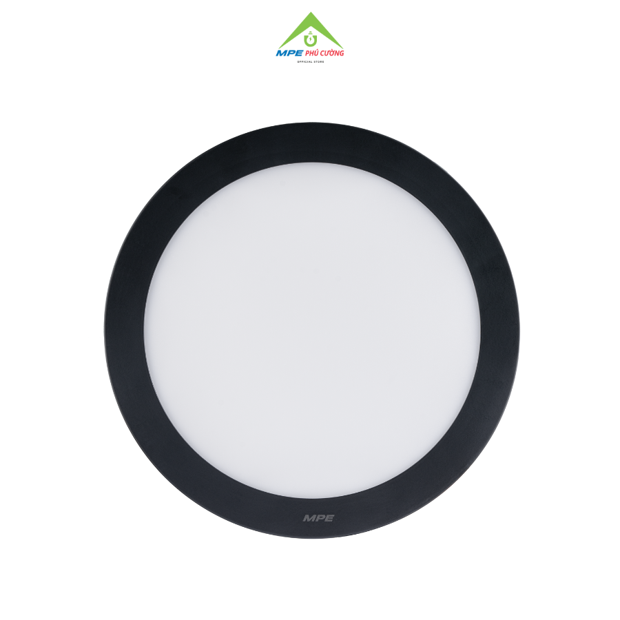 SRPLB-18/3C - Đèn led panel tròn nổi, thân đen, 18W 3 màu