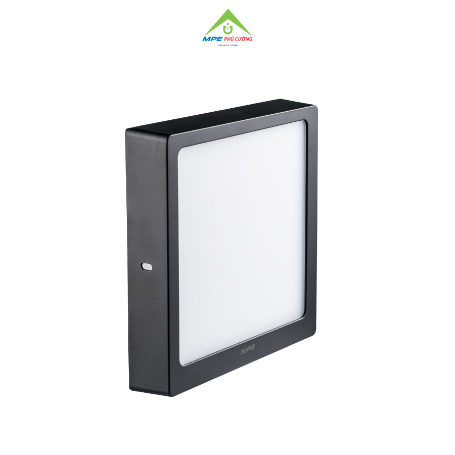SSPLB-24V - Đèn led panel vuông nổi, thân đen, 24W vàng