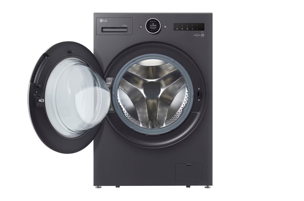 Máy giặt sấy lồng ngang LG F2515RNTG Inverter giặt 15kg sấy 8 kg màu đen