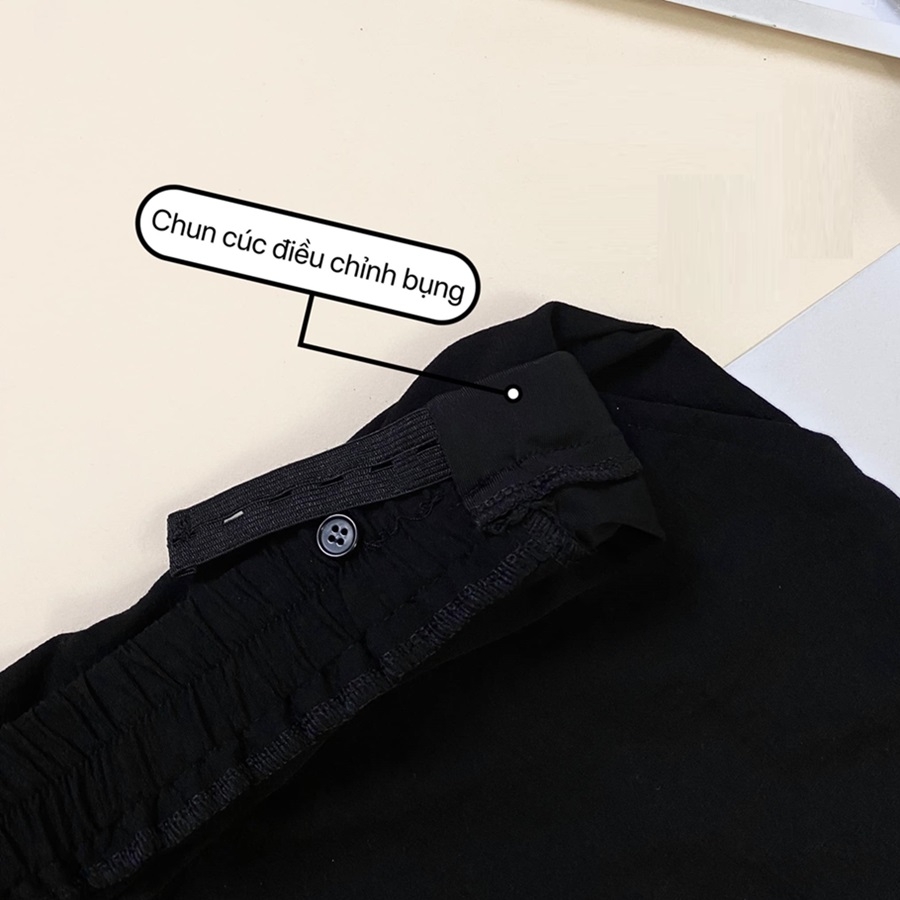 Quần đùi bầu - Vải đũi mềm, mát - Phục vụ nắng nóng cho mẹ bầu - Full size từ M đến 5XL
