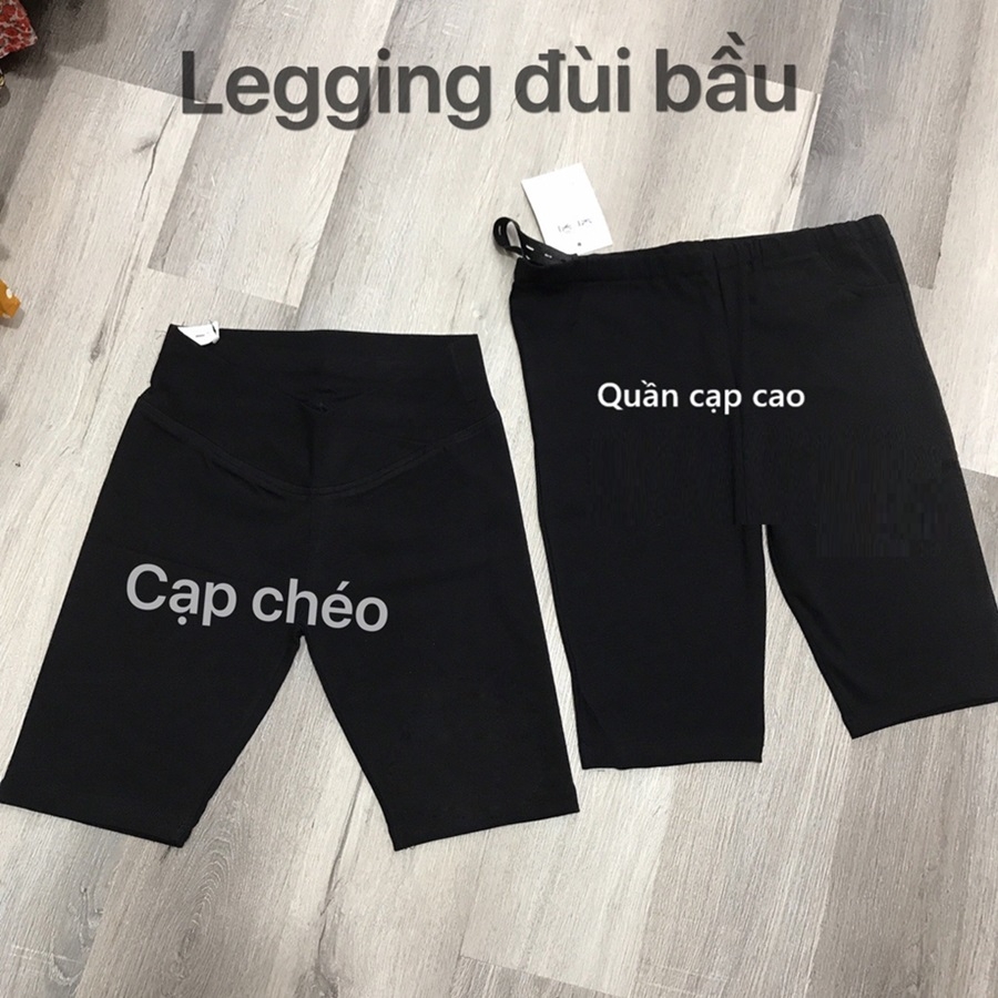 Quần bầu ngố, quần bầu đùi trên gối chất zip cotton chuẩn mềm đẹp, rất thoải mái cho mẹ bầu