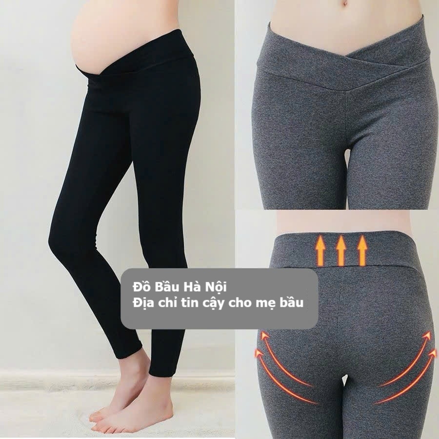 Quần legging bầu cạp chéo, hàng xưởng loại 1, vải quần mềm, đanh lỳ, full size tới 100kg