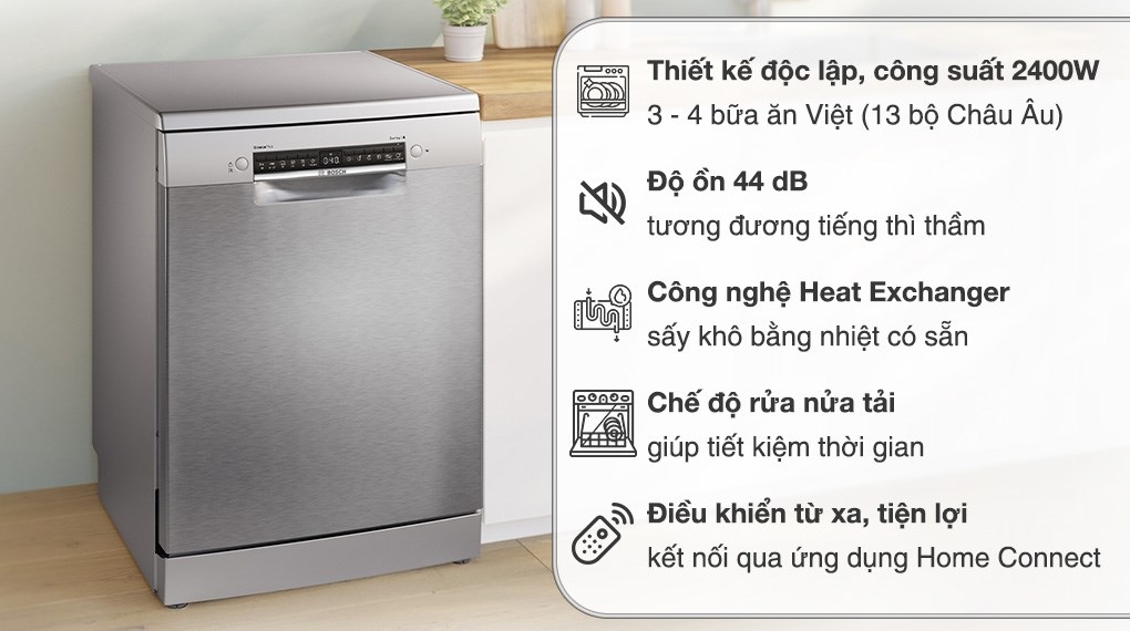 Máy rửa chén độc lập Bosch SMS4EMI06E