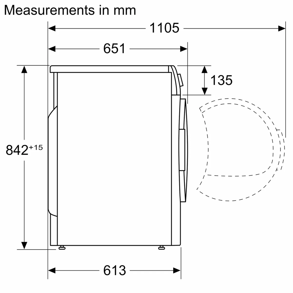 Máy Sấy Bơm Nhiệt Bosch WQB245B0SG  Serie 8, 9kg