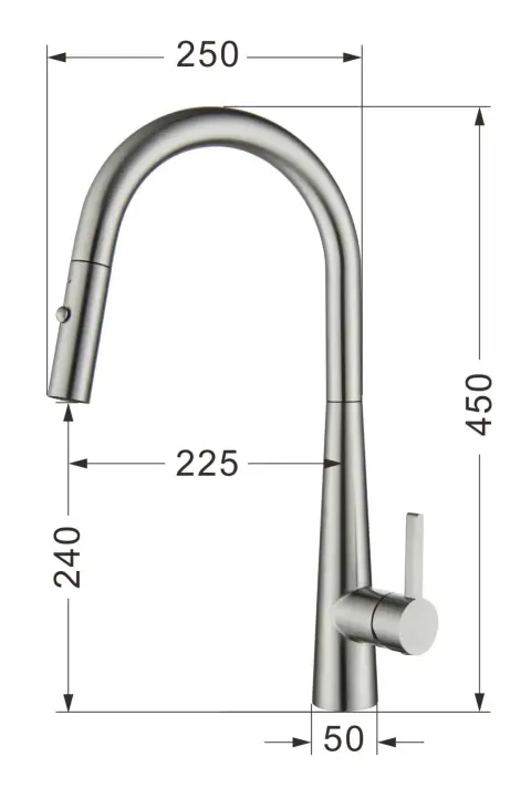 VÒI RỬA BÁT DÂY RÚT NOBINOX WINTO NX501